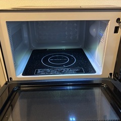 電子レンジ（黒）500wの画像