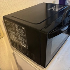 電子レンジ（黒）500wの画像