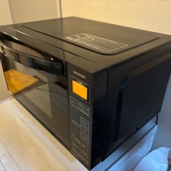 電子レンジ（黒）500wの画像