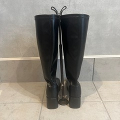 ロングブーツ　黒　24の画像