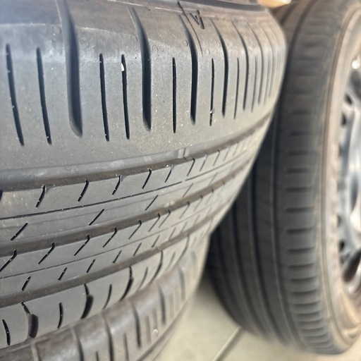 中古サマータイヤ　ホイール（鉄　トヨタカバー付）バリ山！185/65R15 シエンタ等　2023年製　ダンロップエナセーブ