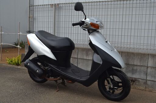 ☆原付バイク　スズキ 　Let'sⅡ　レッツ2　ＣA1PA　銀　2サイクル　　実働/書付！