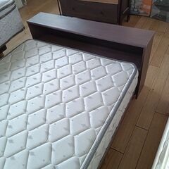 ★ジモティ割あり★  シングルベッドセット ナチュラル H82×D210×W105 クリーニング済み TK6587TKKAGU の画像