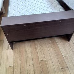 ★ジモティ割あり★  シングルベッドセット ナチュラル H82×D210×W105 クリーニング済み TK6587TKKAGU の画像