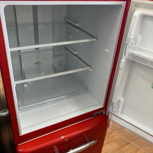 安心の6ヶ月保証付。【eangle 2ドア冷蔵庫　ANG-RE151-A1 2019年製　149L キズ・ヨゴレ・使用感・ヘコミ有り】