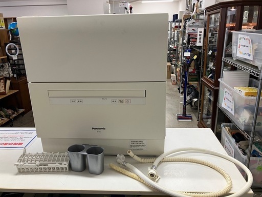 ☆値下げ☆W2509-386 Panasonic  電気食器洗い乾燥機 NP-TA2-W 2018年製 通電確認済み 給水ホースを接続しての動作確認はしておりません 中古