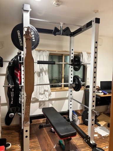 バーベルシャフト短い方約180cm 100キロセット