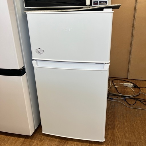安心の1年保証付。【Haier 2ドア冷蔵庫　JR-9A 2024年製　87L】取りに来れる方限定