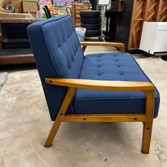 ナチュラル調ソファー　2人掛けソファー　家具　一人暮らしの画像