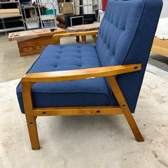 ナチュラル調ソファー　2人掛けソファー　家具　一人暮らしの画像