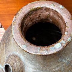 大きな壺　花瓶　口付き　縦４７cmの画像