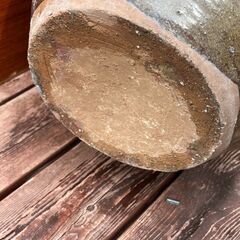 大きな壺　花瓶　口付き　縦４７cmの画像