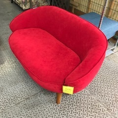 ジャングルジャングル貝塚店　2人用ソファ　2人掛け　レッド　お洒...