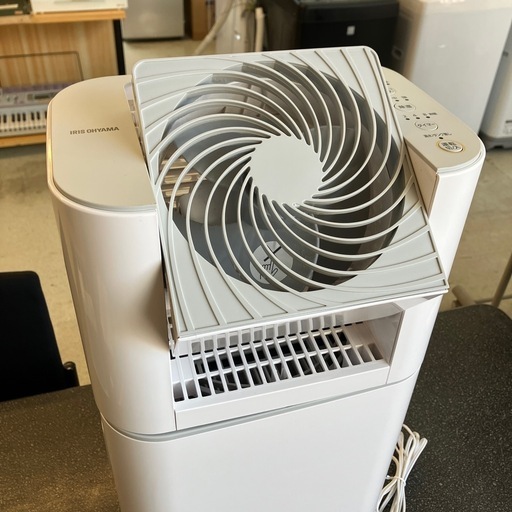 A2509-255 IRIS OHYAMA サーキュレーター 衣類乾燥 除湿機 IJD-I50-WH ホワイト 2021年製 動作確認