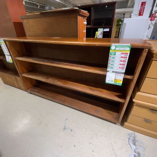 木製ｶｳﾝﾀｰ/両面/ｷｬｽﾀｰ付(No:1268448)