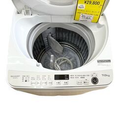 【ドリーム池田店】シャープ　7kg洗濯機　ES-GE7G　2023年製　給水ホース付き　IKX-782の画像