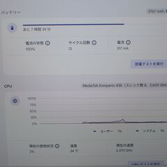 中古良品ノートパソコン LENOVO Chromebook Duet Gen 9 Chrome OS・4GBメモリー・128GB eMMC・10.95型 マルチタッチ対応 83HH000UJPの画像