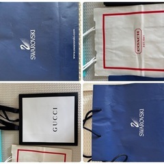 TIFFANY SWAROVSKI GUCCI COACHショップ袋と箱セットの画像