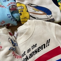 プラレール　子供服120cm10枚　長袖　冬服　電車　トミカの画像