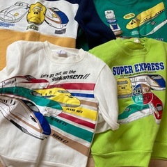 プラレール　子供服120cm10枚　長袖　冬服　電車　トミカの画像