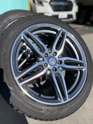 屋内保管W213 ベンツ純正AMGホイールヨコハマスタッドレスタイヤ4本セット