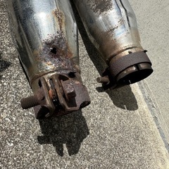 z750gp 純正　2本出しマフラー　ジャンクの画像