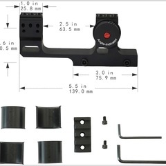 【新品】エアソフト専用 ATREIDES 光学機器固定マウント 30mm/25.4mmの画像