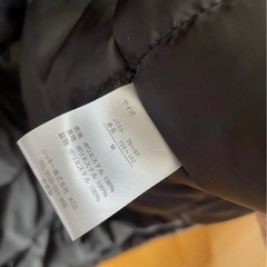 FILA フード付き ブラック ロングコート Mの画像