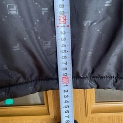 FILA フード付き ブラック ロングコート Mの画像