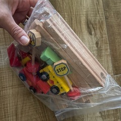 木プラレール 手動汽車 の画像