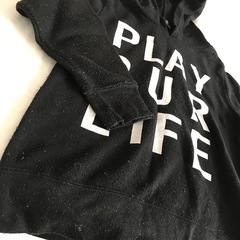 薄手裏起毛パーカー120の画像