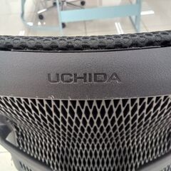★リユースのサカイ日立店★HJ7796 UCHIDA オフィスチェア ブラック H93×D54×W62 クリーニング済み の画像