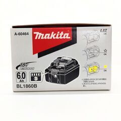 店頭引き渡し 開封未使用 makita マキタ リチウムイオンバッテリ 18V 6.0Ah BL1860B 蓄電池 箱有 工具の画像