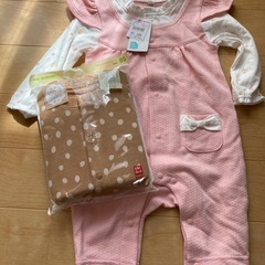 女の子80センチ　ロンパース9点　ミッフィダウンスリーパーの画像
