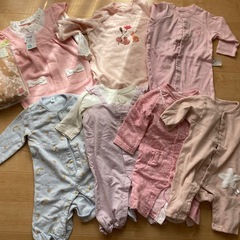 女の子80センチ　ロンパース9点　ミッフィダウンスリーパーの画像