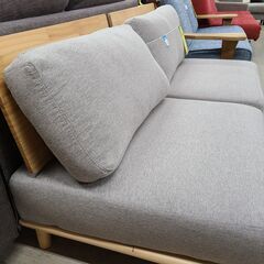 J1517【リユースのサカイ柏店】RICORDO　リコルド　二人掛けソファ　グレー　クリーニング済み　参考価格78,000円の画像