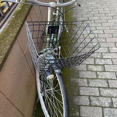 リサイクルショップどりーむ荒田店　No499 自転車　シティサイクル　２７インチ　アサヒ　ライト付き　オシャレなカーキカラー♪　状態良好♪の画像