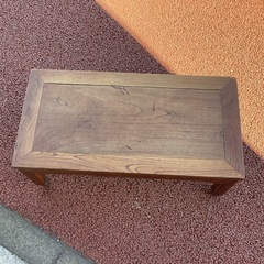 万代店　木製無垢座卓　テーブルの画像