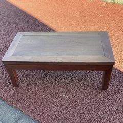 万代店　木製無垢座卓　テーブルの画像