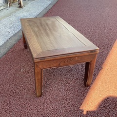 万代店　木製無垢座卓　テーブルの画像