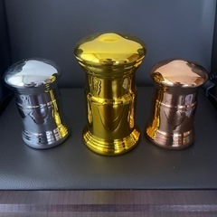郵便ポスト 貯金箱 金銀銅 3個セットの画像