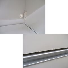 ステンレス天板 ミドルレンジボード ホワイト 幅90.5㎝×奥行45.5㎝×高さ85㎝ キッチンボード キッチンカウンター 西岡店の画像