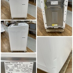 R635 ☀️ TOSHIBA 洗濯機（洗濯6.0㎏) 19年製 AW-6G6 ⭐ 動作確認済 ⭐ クリーニング済の画像