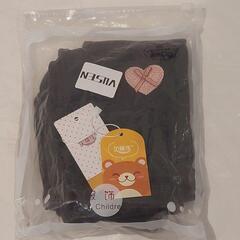 特価❕新品！ハートのワンポイント❤️レギンス ズボン 120 グレー 幼稚園 可愛いの画像