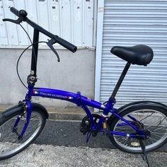 ⭐︎ドリーム2号館⭐︎20インチ折りたたみ自転車/TRADEA 青