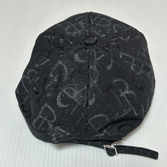 未使用　キャップ　帽子　黒 ラメ入り ベースボールキャップ　メンズ　キッズの画像