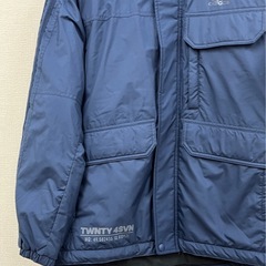 M【中古品】美品 アディダス 24/7 中綿 ウインドブレーカー　ジャケット 紺 adidas コートの画像