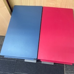 ◆早い方優先!! ゴミ箱２点セット　ペダル式　レッド　ブルーの画像