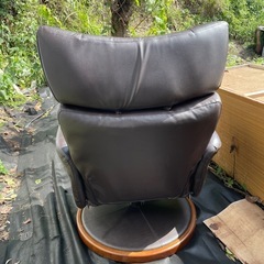 【お譲りします】ニトリ パーソナルチェア リクライニング機能付き ダークブラウンの画像