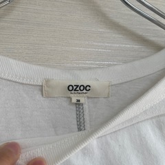 OZOC ロンT 5部丈　白　サイズ38の画像